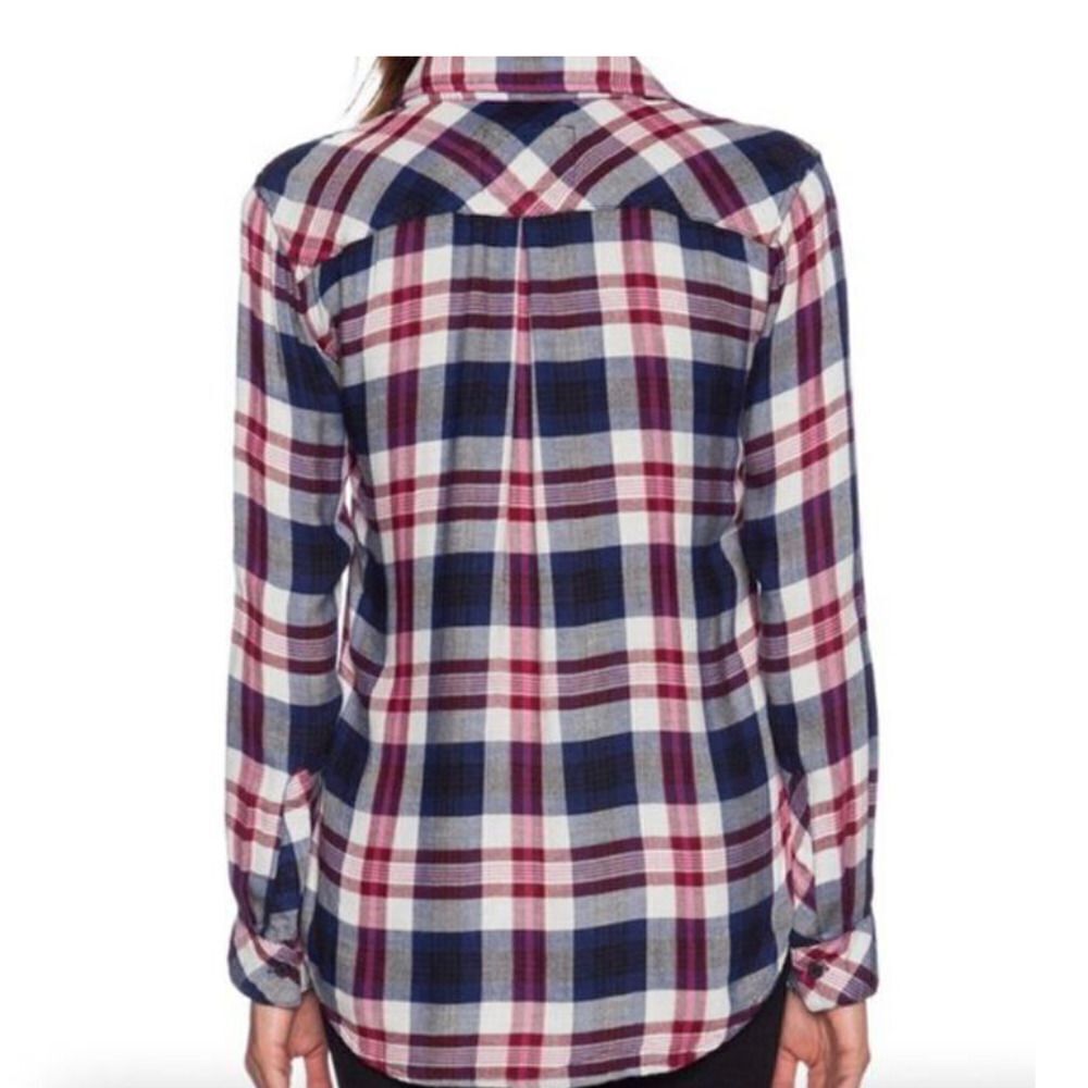 Rails Kendra Button Down Plaid Blouse - image 4